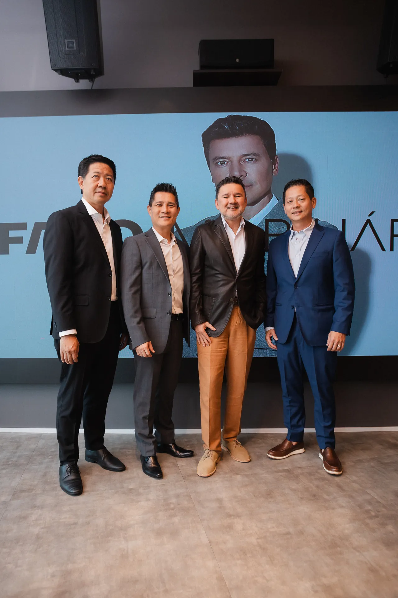 Grupo Taiwan e Faro Imobiliário na apresentação da parceria.